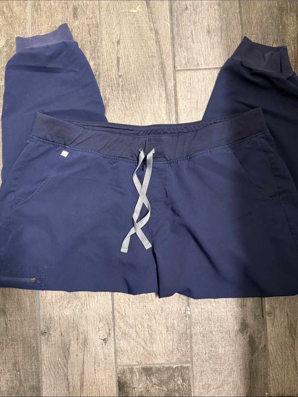 Figs Women’s Navy Zamora Jogger Scrub Pants - size XXL Petite - Picture 4 of 5